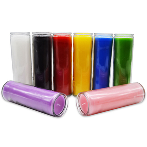 Custom Logo 7 Day Vigil Prayer Novena Devotional Church Glass Spiritual Candles