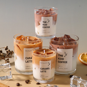 Custom Home Decor Fragrance Eco-Friendly Jelly Soy Wax Coffee Cup Aromatherapy Candles