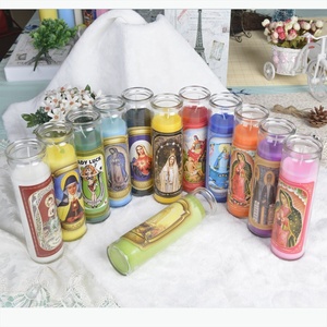 Wholesale Custom Private Label Energy Chakra Color Church Religious 7 Day Votive Candles
