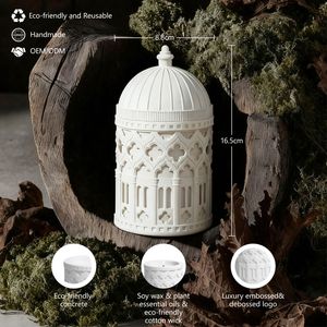 10oz Round Wedding Scented Candle With Lid Handmade Luxury Candle