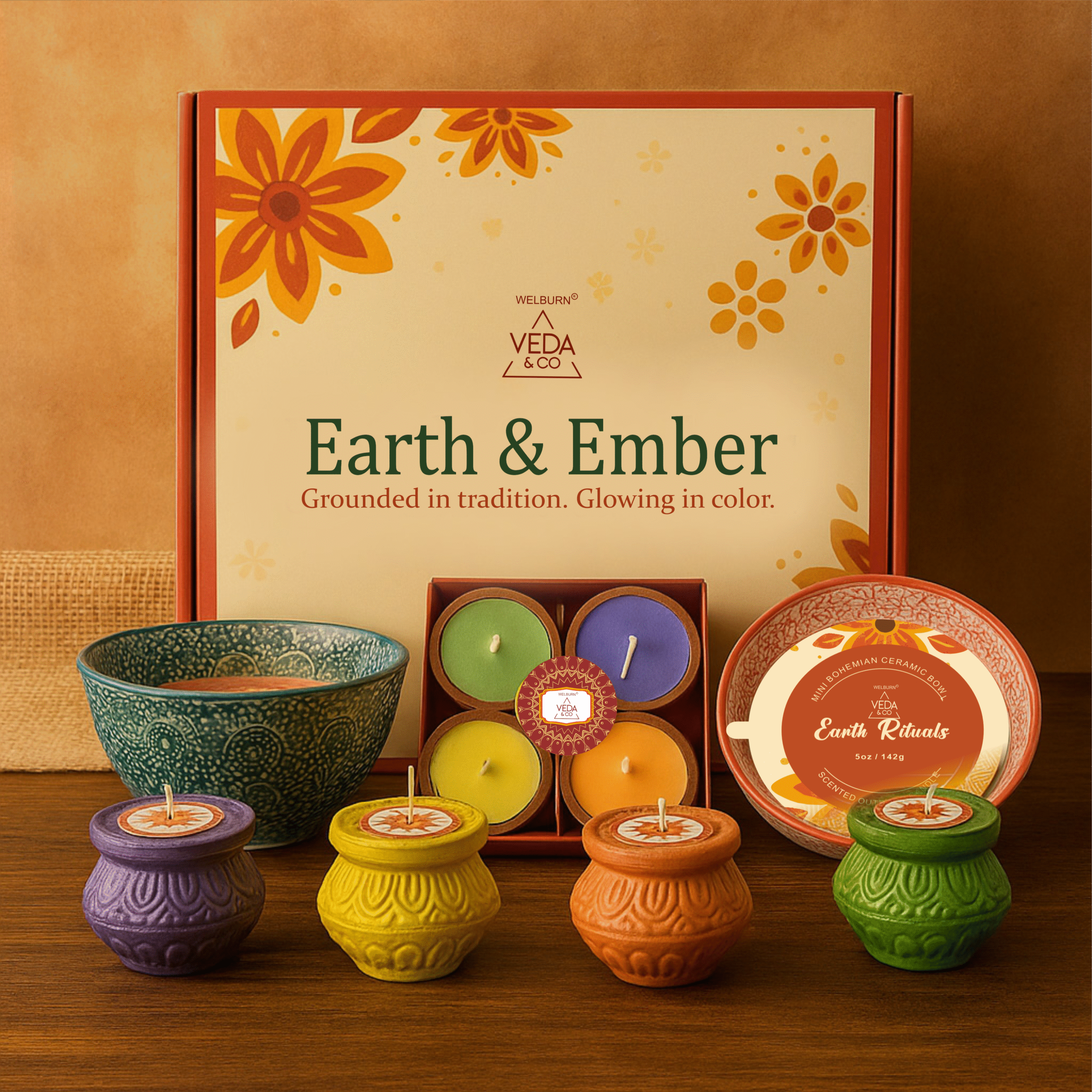 Earth and Ember Diwali Gift Set