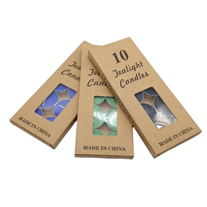 Wholesale Classic Unscented Tea Light Candles in Coconut Wax Retail Gift Box