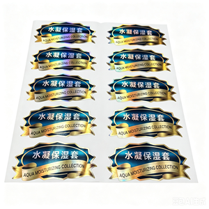 Custom Cosmetics Gold Foil Vinyl Adhesive Labels
