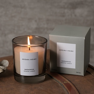 Custom Luxury Soy Wax Scented Candle in Glass Jar Eco-Friendly Private Label Aromatherapy Candle