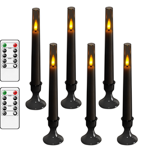 LED Flameless Electronic Long Candle Custom Plastic Prayer Church Candle